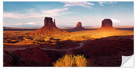 Vinilo para la pared Monument Valley light