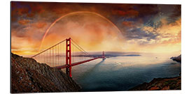 Cuadro de aluminio Frisco Golden Gate Rainbow