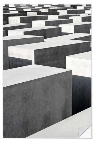 Wandsticker Holocaust-Mahnmal in Berlin