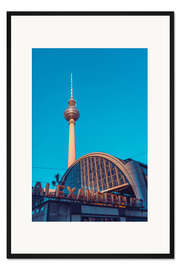 Gerahmter Kunstdruck Bahnhof Alexanderplatz