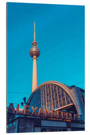 Tableau en plexi-alu Railroad station Alexanderplatz