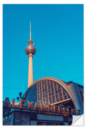 Muursticker Railroad station Alexanderplatz