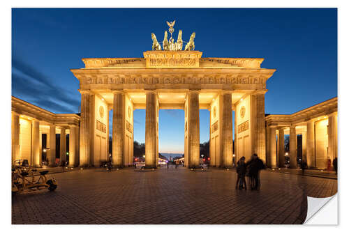 Wall sticker Brandenburg gate at dusk