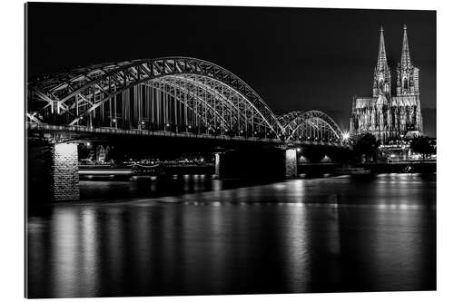 Tableau en plexi-alu Cathédrale de Cologne et pont Hohenzollern