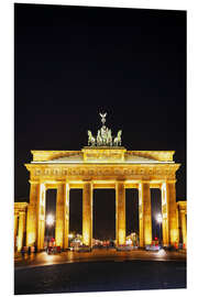 Print på skumplade Brandenburg gate (Brandenburger Tor) in Berlin