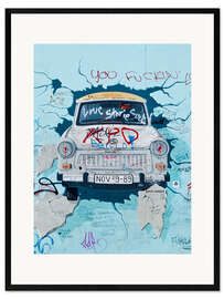 Framed art print Berlin Wall Scene