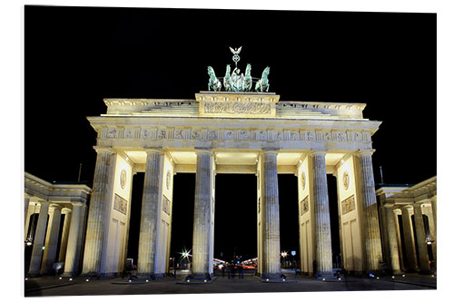 Tableau en PVC Brandenburg Gate in Berlin by night