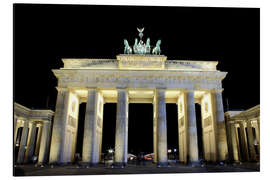 Magnettafel Brandenburger Tor in Berlin bei Nacht