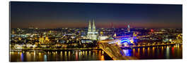 Gallery Print Ein Panoramablick auf Köln bei Nacht