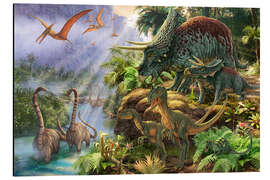 Magnettafel Dinosaurier-Tal