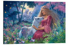 Magnettafel Prinzessin mit Fohlen