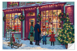 Selvklebende plakat Toy Shop at Christmas