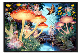 Gerahmter Kunstdruck Giftpilze