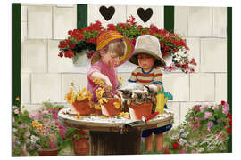 Magnettafel Kleine Gärtner