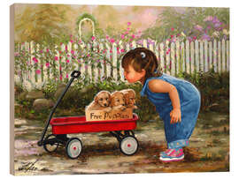 Holzbild Alle meine Hündchen - Donald Zolan