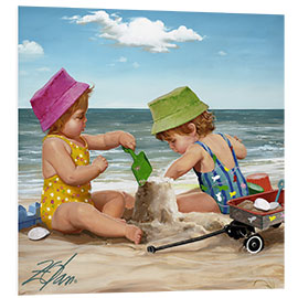 PVC print Our Little Sandcastle