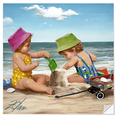 Wandsticker Unsere kleine Sandburg