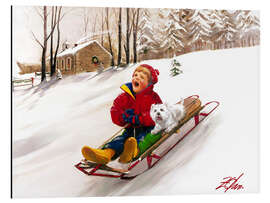 Magnettafel Abfahrt Freude