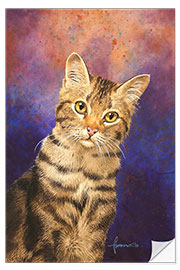 Selvklebende plakat Tabby