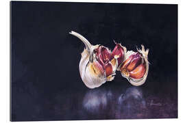 Gallery print Garlic on black