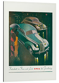 Tableau en aluminium Opel Vintage Advertising