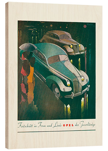 Cuadro de madera Opel Vintage Advertising