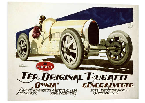 Hartschaumbild Der original Bugatti