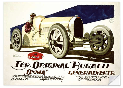 Sticker mural Der original Bugatti