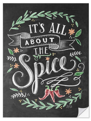 Selvklebende plakat It's all about the Spice