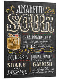Magnettafel Amaretto Sour Rezept (Englisch)