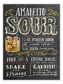 Poster Amaretto Sour recept - Lily &amp; Val