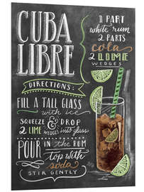 Foam board print Cuba Libre Recipe