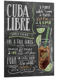 Magnettafel Cuba Libre Rezept (Englisch)