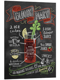 Magnettafel Bloody Mary Rezept (Englisch)