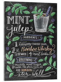 Acrylglasbild  Mint Julep Rezept (Englisch) - Lily &amp; Val