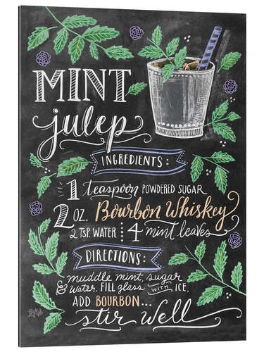 Gallery print Mint Julep recipe