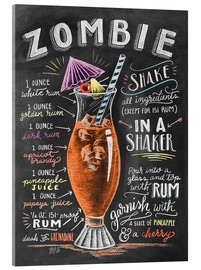 Acrylic print  Zombie Cocktail recipe - Lily &amp; Val