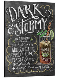 Stampa su alluminio Ricetta Dark 'n' Stormy (inglese)