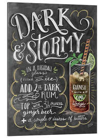 Cuadro de plexi-alu Receta de Dark &#039;n&#039; Stormy (inglés)