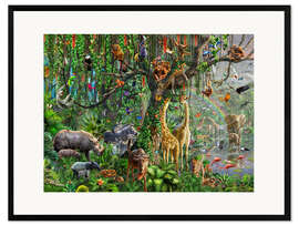 Impresión de arte enmarcada JungleTree