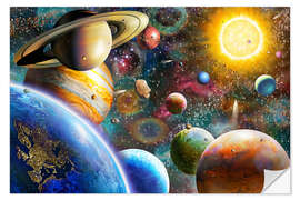 Vinilo para la pared Fantastic space