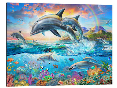 Gallery print Dolphin Family