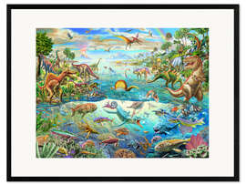 Framed art print Prehistoric Paradise