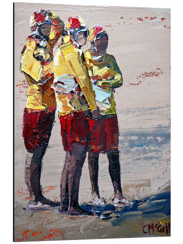 Aluminiumsbilde Three lifeguards