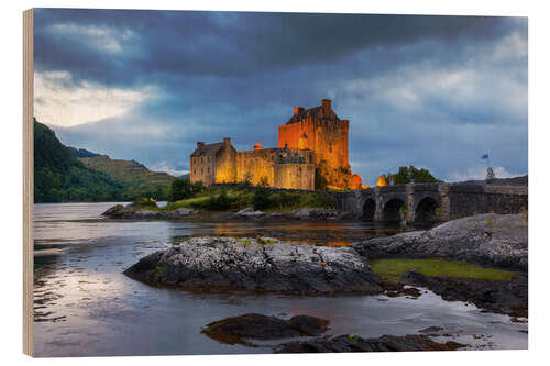 Quadro de madeira Eilean Donan Castle, Scotland I