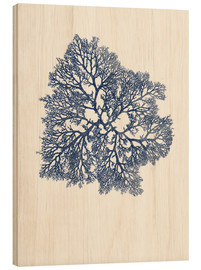 Tableau en bois  Corail bleu marine - Patruschka