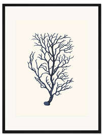 Gerahmter Kunstdruck Blaue Koralle, Äste