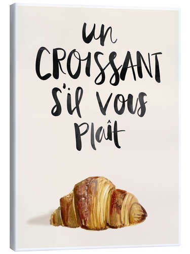 Canvas print Croissant (French)