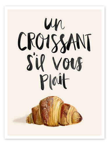 Poster Croissant (French)
