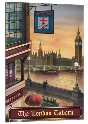 Quadro em alumínio The London Tavern